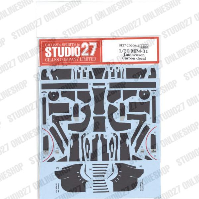 [ Back-order ] STUDIO27 CD20045 1:20 MP4-31 Late ver. Carbon decal for EBBRO [Carbon Decal]