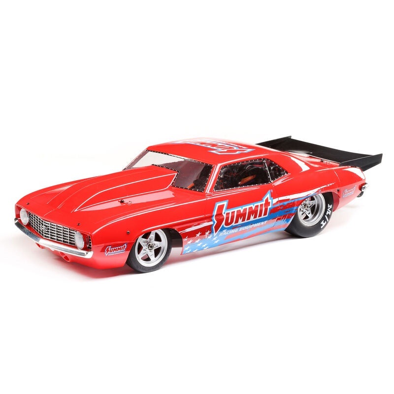 Losi 1/10 2WD Drag Car RTR Brushless Summit ’69 Camaro – Red LOS03035T1