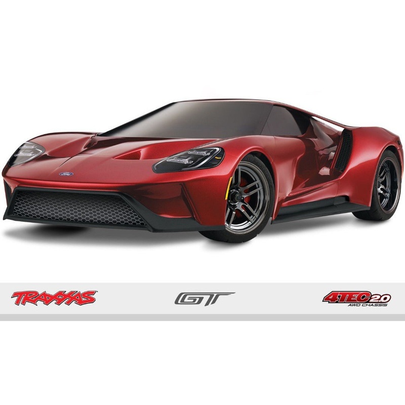 Traxxas 1/10 4WD Touring Car RTR 4-Tec 2.0 Ford GT – Red TRA83056-4RED