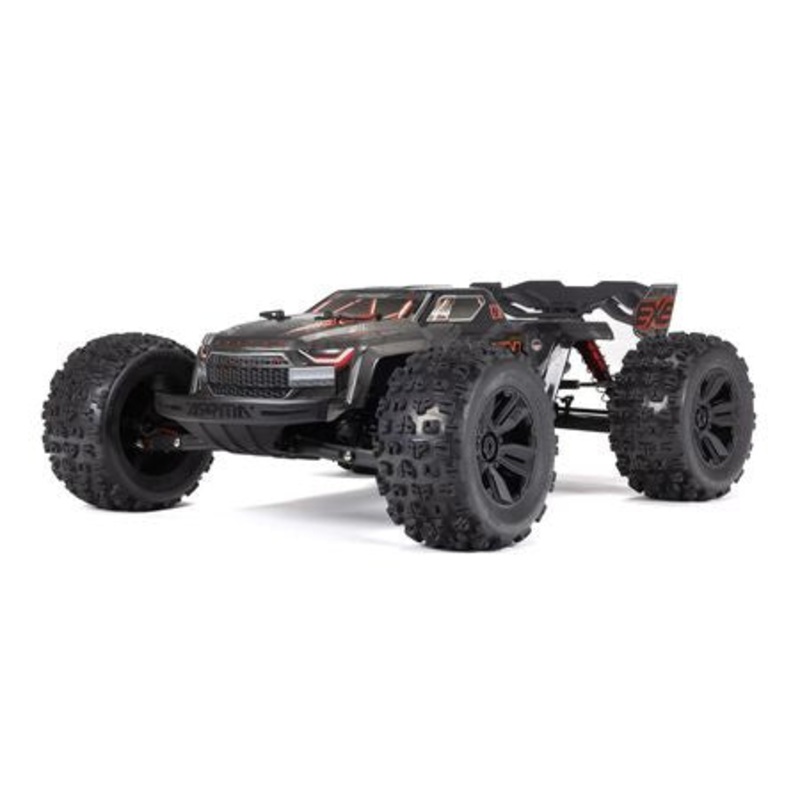 Arrma Kraton 6S EXB RTR 1/8 4WD Brushless Monster Truck (Black) w/DX3 2.4GHz Radio, Smart ESC & AVC – ARA8708T1