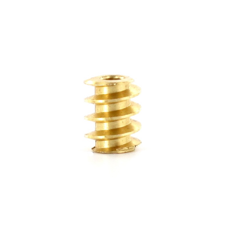 Brass snail M0.4 D=4 L=5 DI=1.5 mm