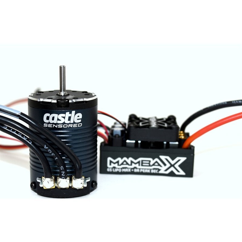 Castle Creations Mamba X, 25.2v WP ESC And 1406-2280KV Sensored Crawler Combo 1/8 (3.17mm)