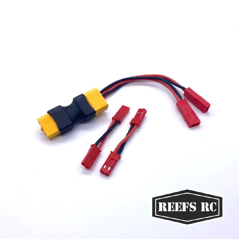 Reefs RC Pass Through XT60 Dual JST w/2 Male-Male JST Adaptors – SEHREEFS121