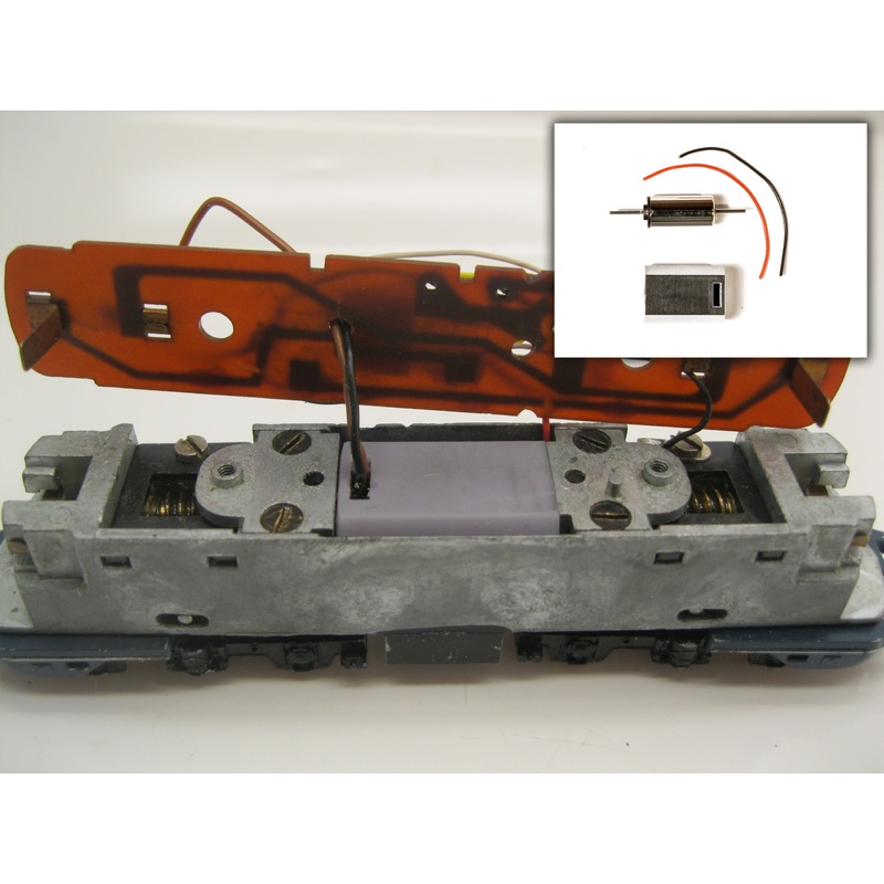 Conversion kit with bell armature motor Minitrix E10, BR110, E40, BR140