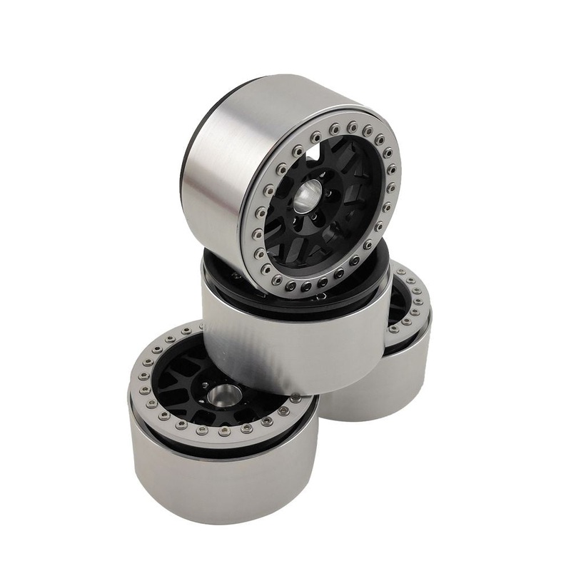 Hobby Details 2.2 Aluminum Wheels – KM82 (4) (Black) HDTCW02202A