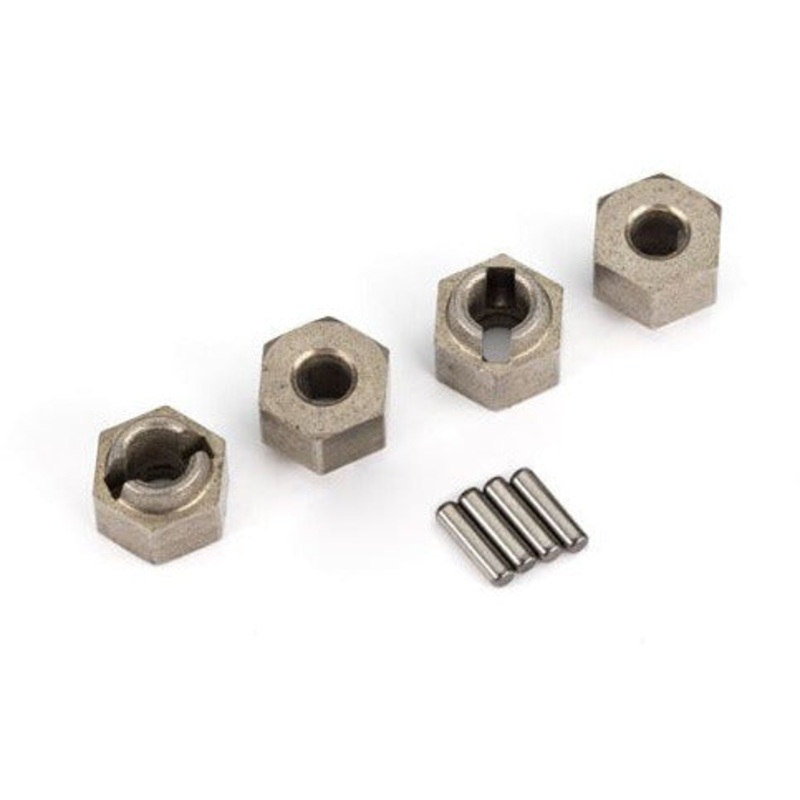 Wheel Hubs, 7mm Hex (4)/ Axle Pins (4) – TRA9750