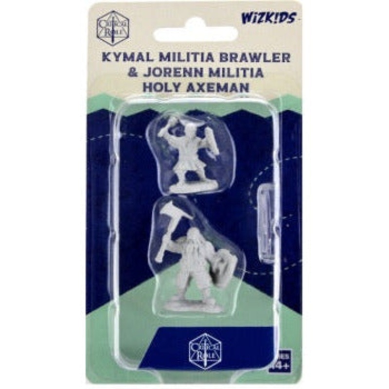 Critical Role Unpainted Mini – Kymal Brawler/Jorenn Axeman 90467