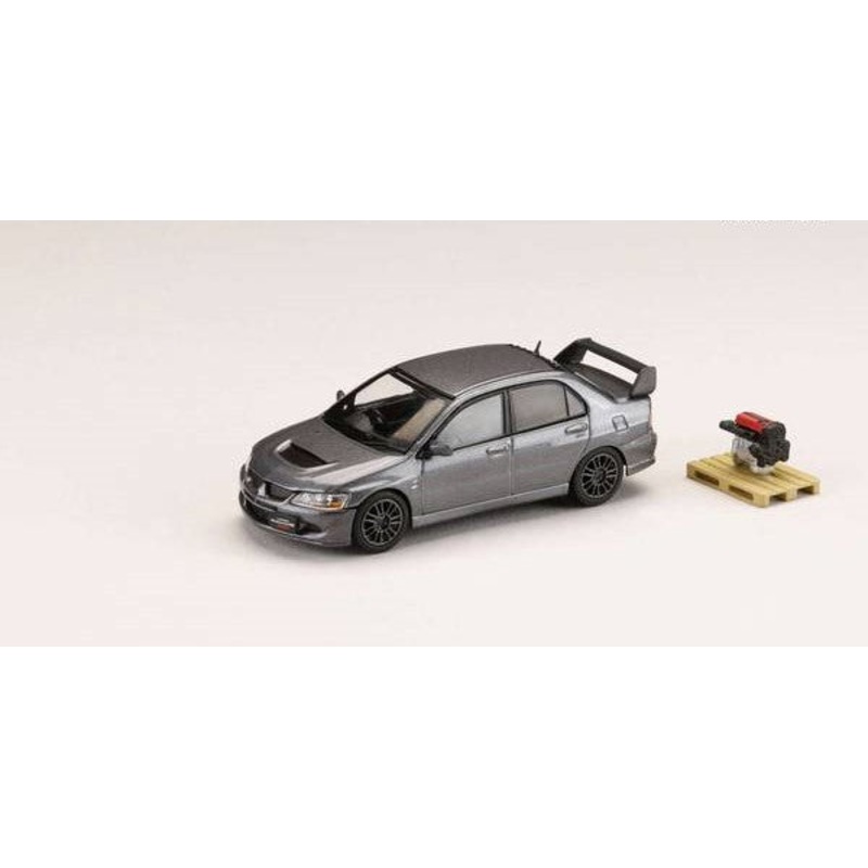 [ Back-order ] Hobby Japan HJ644054MP 1:64 MITSUBISHI LANCER EVOLUTION 8 MR GSR with Engine Display Model MEDIUM PURPLISH GRAY MICA Diecast model car