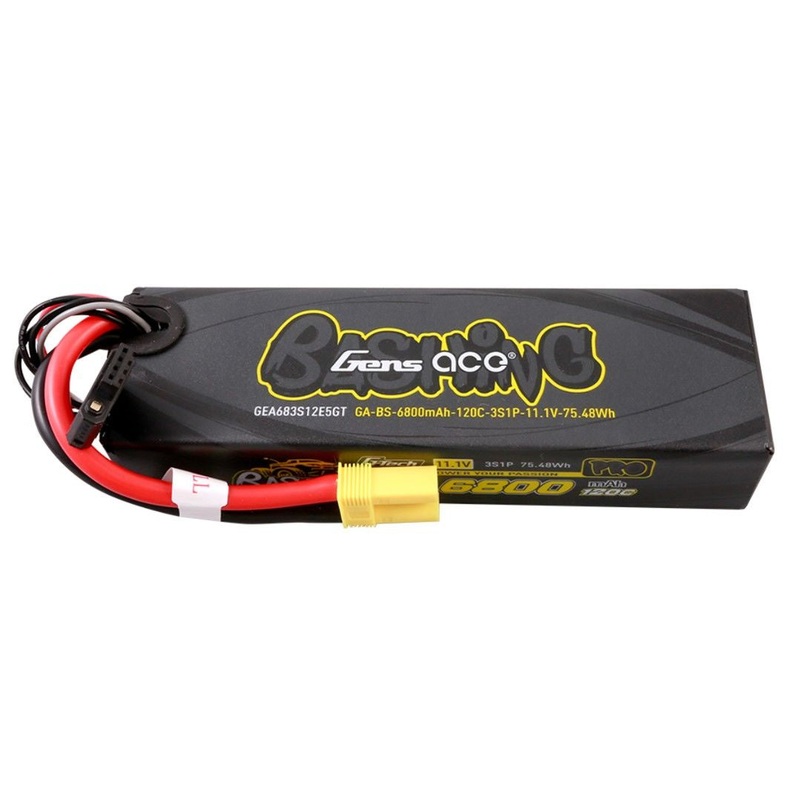 Gens Ace G-Tech Smart 3S Bashing Series Hardcase LiPo Battery 120C (11.1V/6800mAh) w/EC5 Connector – GEA683S12E5GT