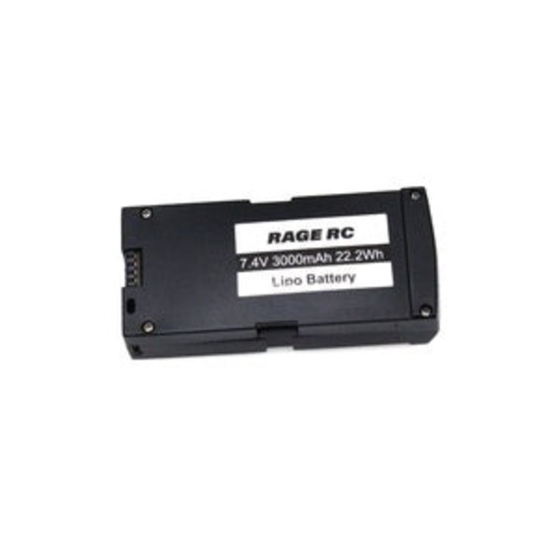 RageRC 2S 7.4V 3000 mAh Battery w/ Case; Stinger GPS – RGR4465