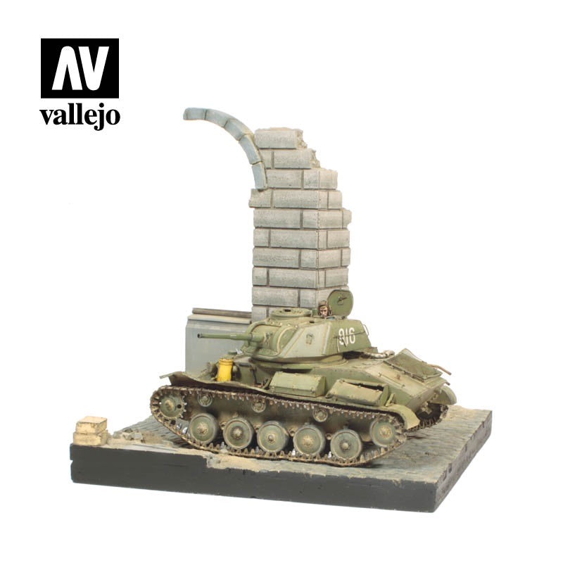 Vallejo 1/35 German Ruined Building 15.5×15.5CM SC003