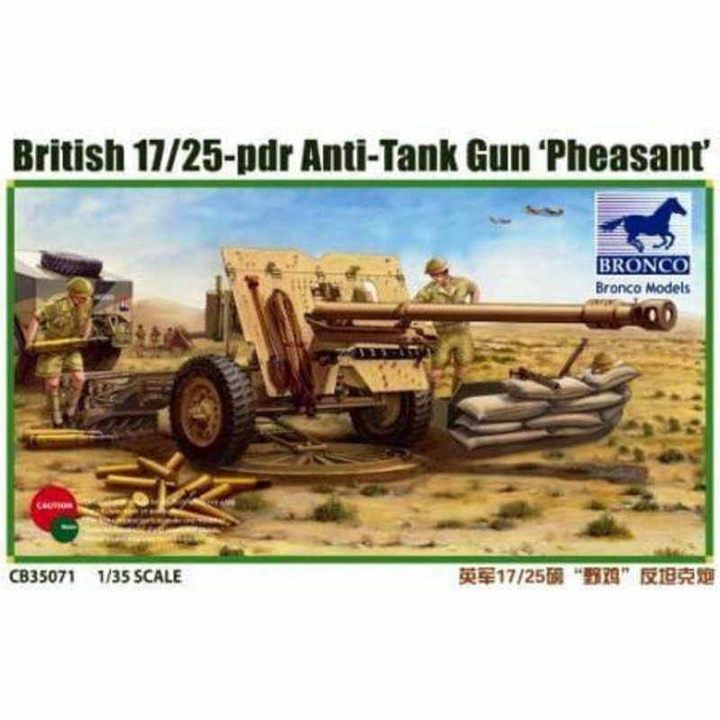 British 17/25-Pdr Anti-Tank Gun Pheasant 1/35 by Bronco