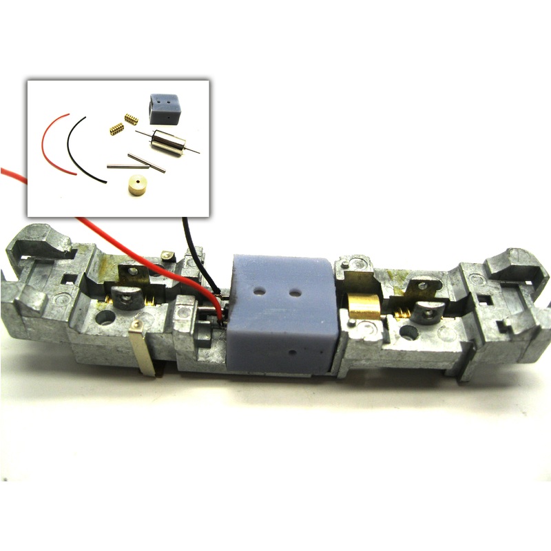 Conversion kit with bell armature motor replaces motor 507327 and 507340