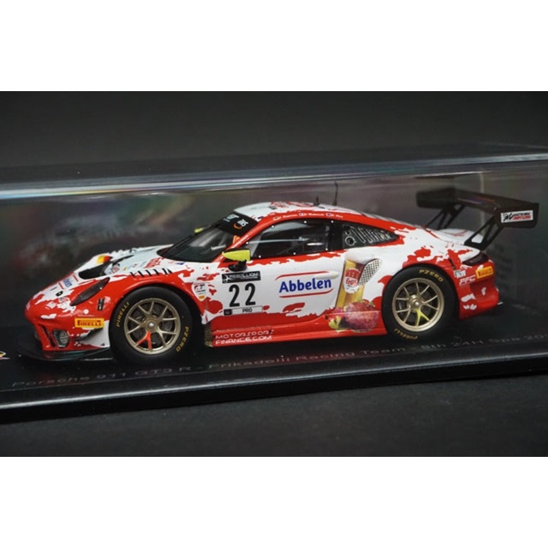 1:43 SPARK SB376 Porsche 911 GT3R Frikadlli Racing Team 8th SPA 24h 2020 #22