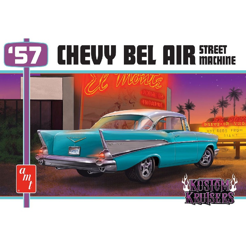 1957 Chevy Bel Air Street Machine Model Kit (Level 2) 1/25 #1460 by AMT