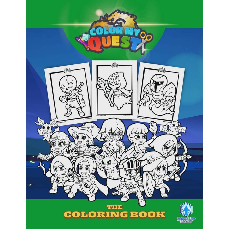 Adventure Dice Color My Quest: Core Colouring Book
