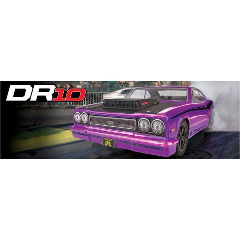 Team Associated 1/10 2WD Drag Race Car RTR Brushless DR10 – Combo Purple ASC70028