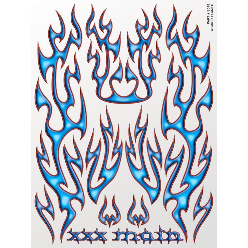 XXX Main Racing Wicked Flames Sticker Sheet – XXXS018