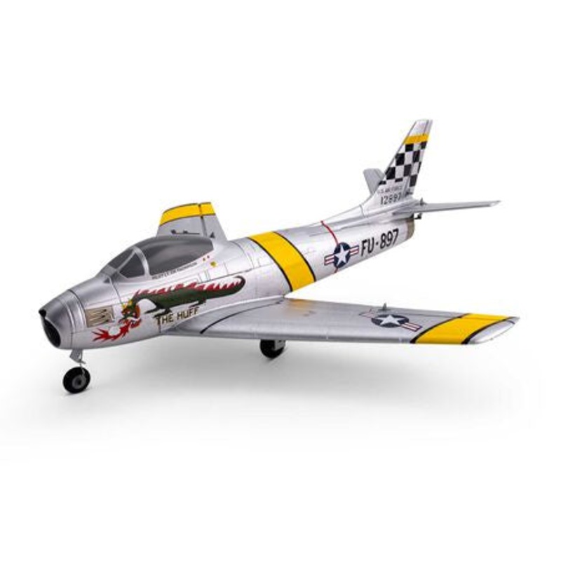E-flite UMX F-86 Sabre 30mm EDF Jet BNF Electric Airplane w/AS3X & SAFE Select – EFLU7050