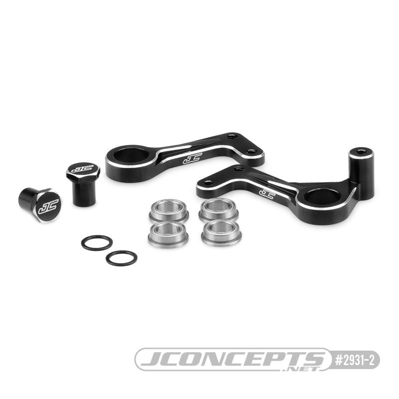 JConcepts RC10T Aluminum Steering Bellcranks (Black) – JCO2931-2