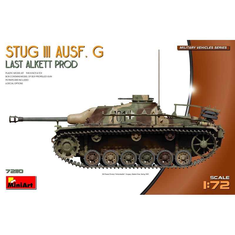 StuG III Ausf. G Last Alkett Prod 1/72 #72110 by MiniArt