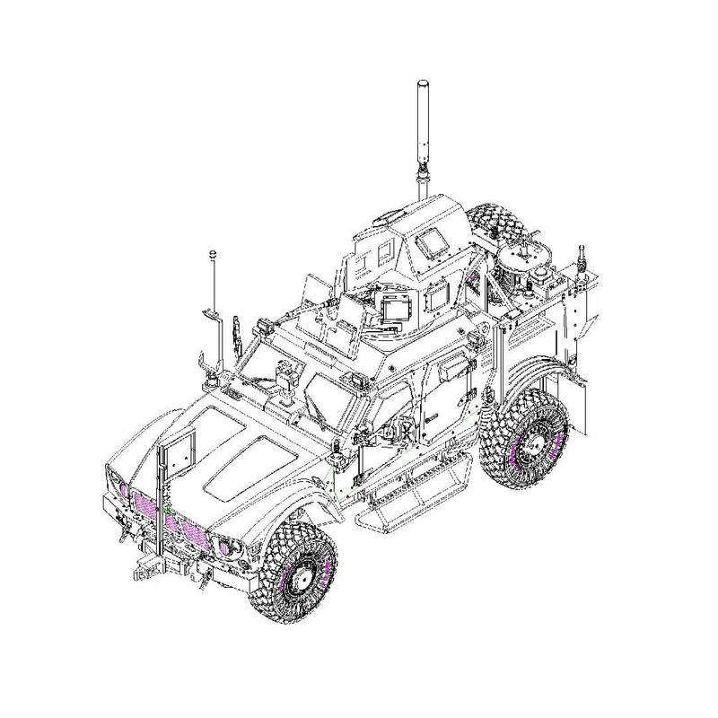 US M1240 M-ATV MRAP 1/72 #07413 by Trumpeter