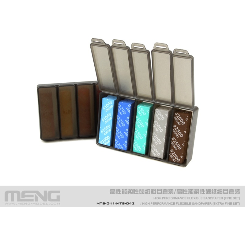 Meng High Performance Flexible Sandpaper, Extra Fine Set – 30Pcs MTS-042