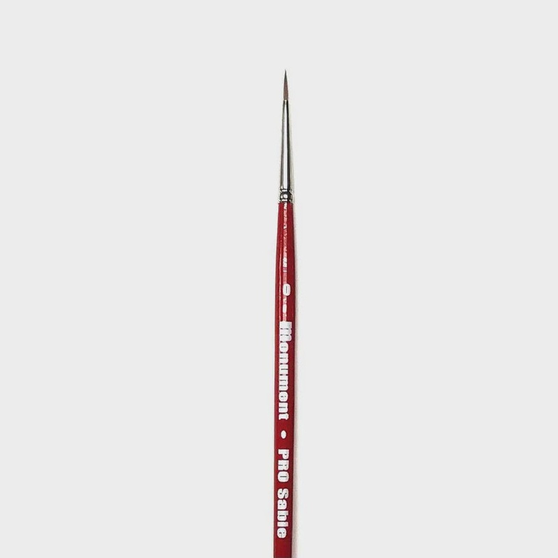 Monument Hobbies Brush Pro Sable – 0 Paint Brush
