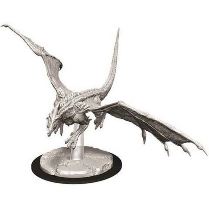 D&D Unpainted Mini – Young White Dragon 73712