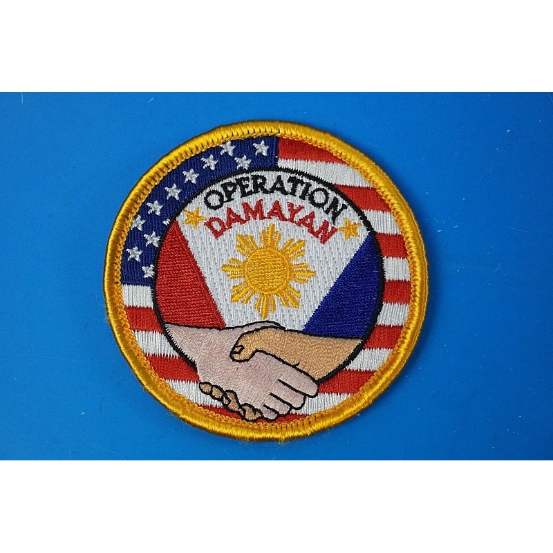 Patch USAF OPERATION DAMAYAN Operation Dayaman  with hook and loop