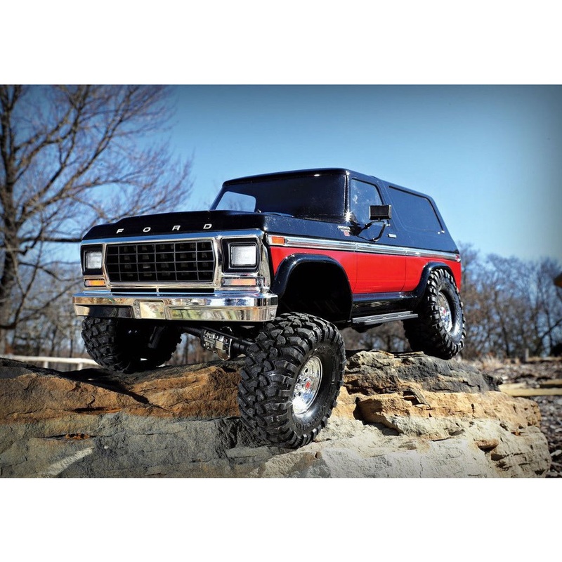 Traxxas 1/10 4WD Crawler RTR TRX-4 1979 Ford Bronco – Red TRA82046-4RED