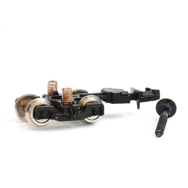 Bogie for rail cleaning wagon N gauge