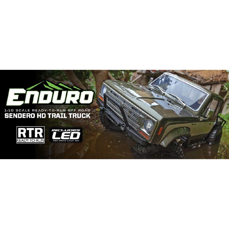 Element RC Enduro Sendero HD Titanium Trail Truck 1/10 4×4 RTR Rock Crawler Combo w/2.4GHz Radio, Battery & Charger – ASC40120C