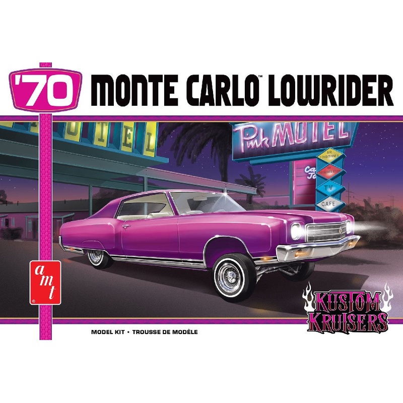 1970 Chevy Monte Carlo Lowrider Model Kit (Level 2) 1/25 #1458 by AMT