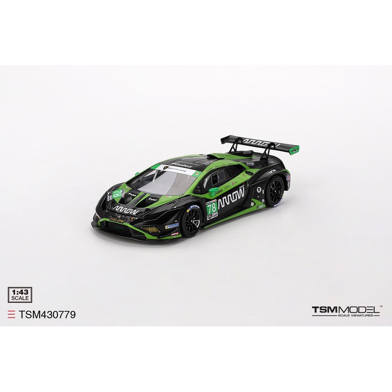 [ Back-order ] TSM TSM430779 1:43 Lamborghini Huracan GT3 EVO2 IMSA Daytona 2023 #78 Forte Racing model car