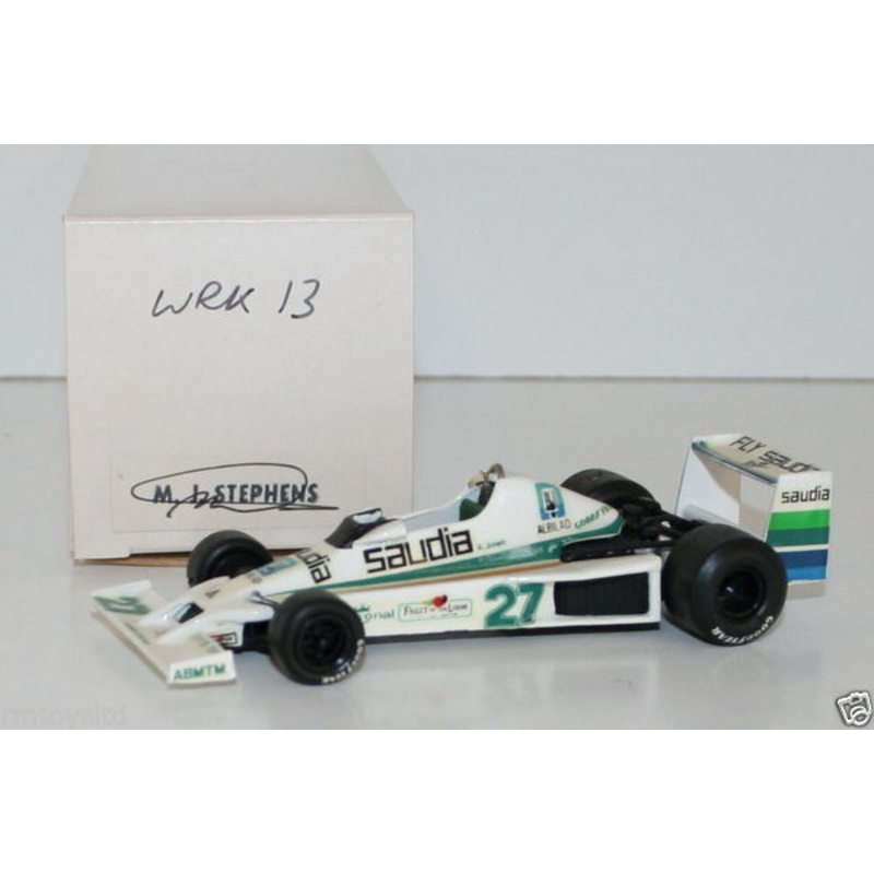 WESTERN MODELS SIGNED 1st VERSION – 1/43 SCALE WRK13 SAUDIA WILLIAMS FW06 JONES