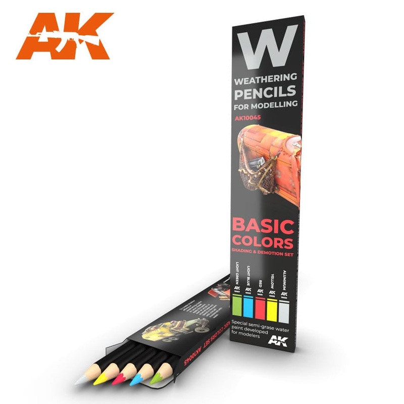 AK-10045 Watercolor Pencil Set – Basic Colors