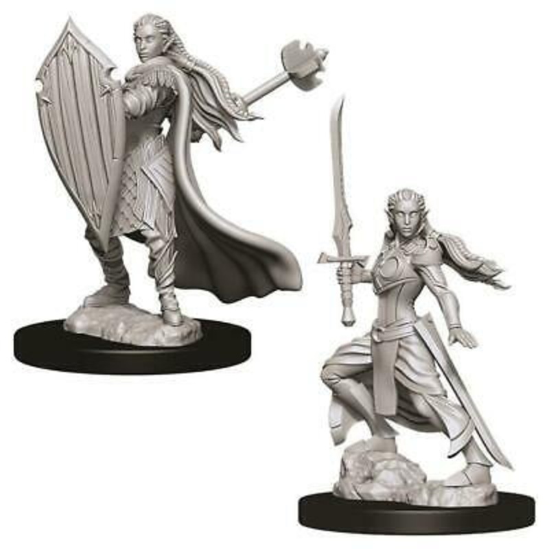 D&D Unpainted Mini – Female Elf Paladin 73706