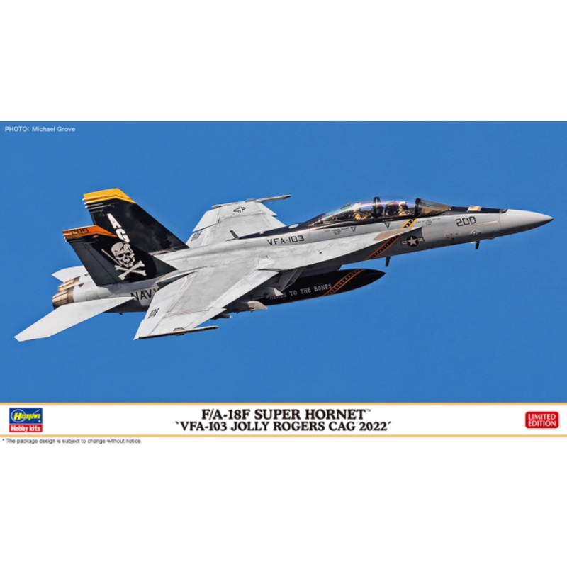 F/A-18F Super Hornet VFA-103 Jolly Rogers Cag 2022 1/72 #02458 by Hasegawa