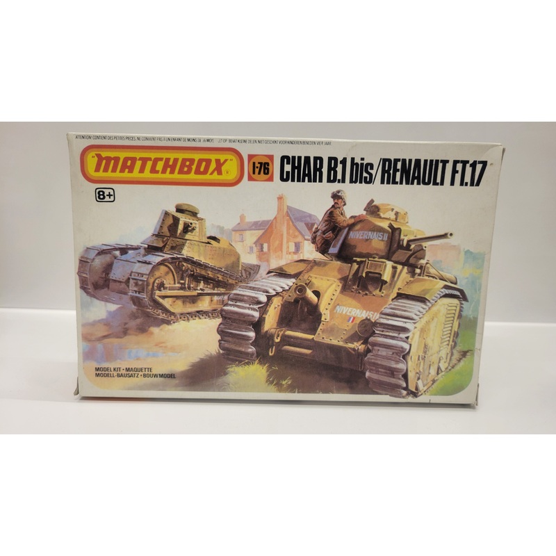 (Pre Owned) Char B.1 bis/ Renault FT.17 1/76 #PK-176