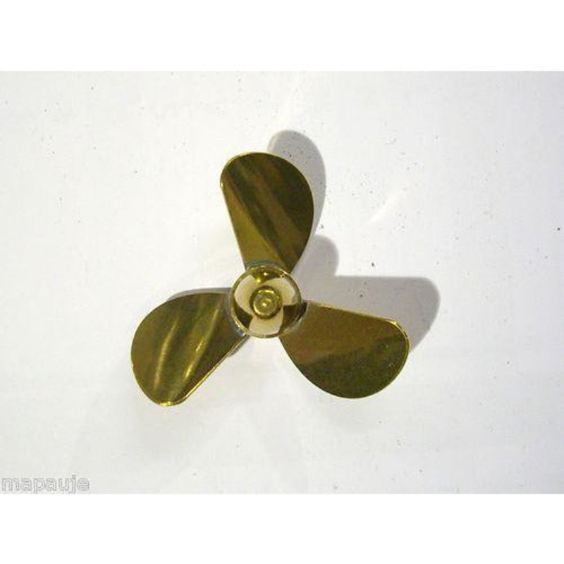 Brass Propeller by Rivabo 4mm Thread 40mm Left Hand