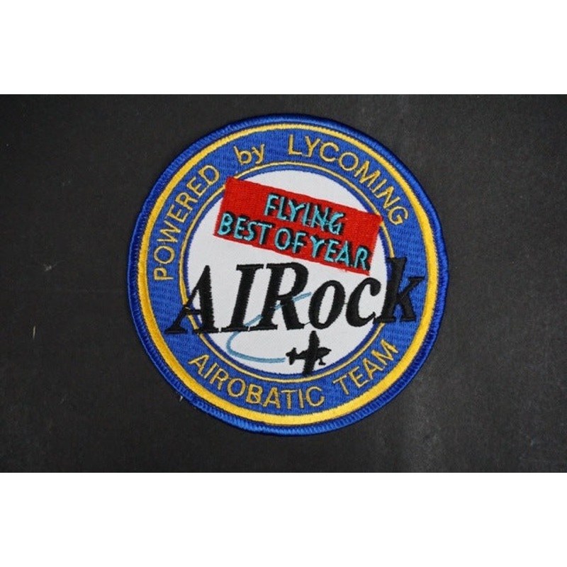 Patch UASF AIRock Flying Best of Year POWERED by LYCOMING without hook and loop
