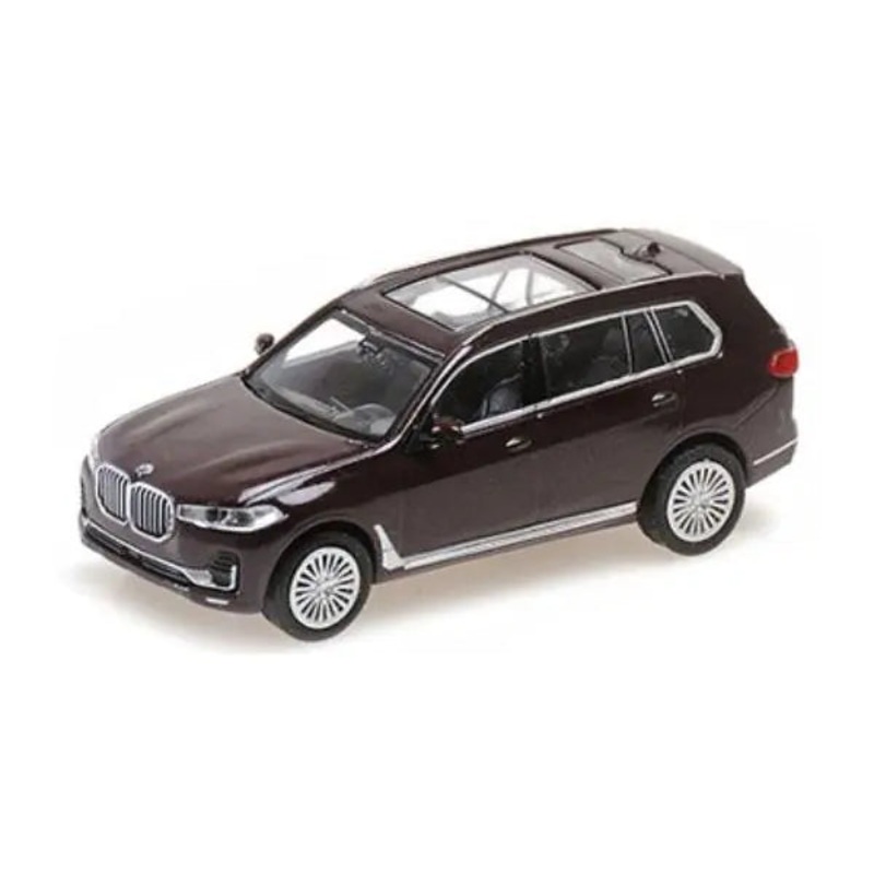 [ Back-order ] MINICHAMPS 870029304 1:87 BMW X7 2019 Dark Red Metallic model car