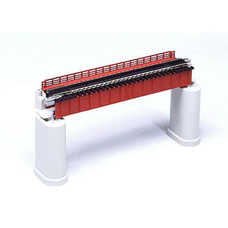 Kato Deck Girder Bridge 4-31/32 124mm Long (red/rust) – 20-460