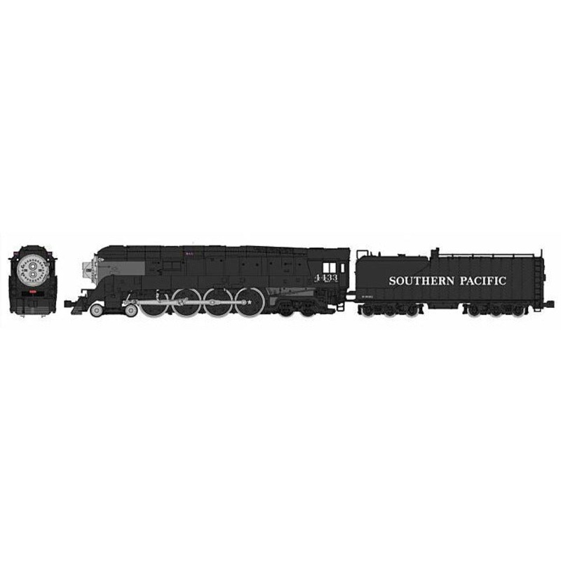SP Class GS-4 4-8-4 – DCC Southern Pacific #4433 (Postwar Black)