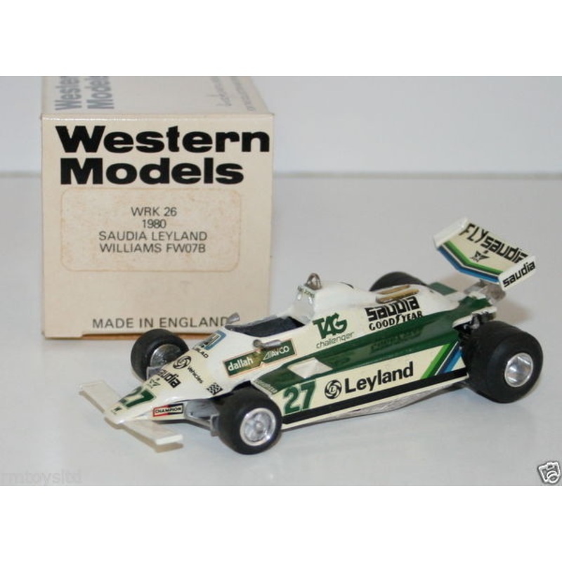 WESTERN MODELS 1/43 WRK26 – 1980 SAUDIA LEYLAND WILLIAMS FW07B #27 ALAN JONES