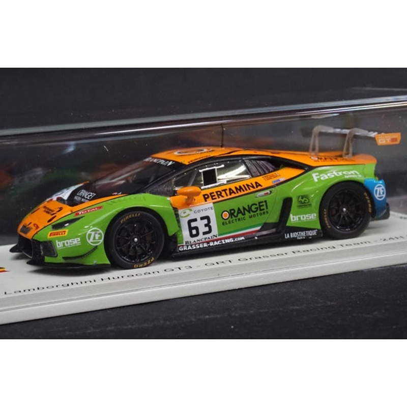 1:43 SPARK SB308 Lamborghini Huracan GT3 GRT Grasser Racing Team SPA 24h 2018 #63