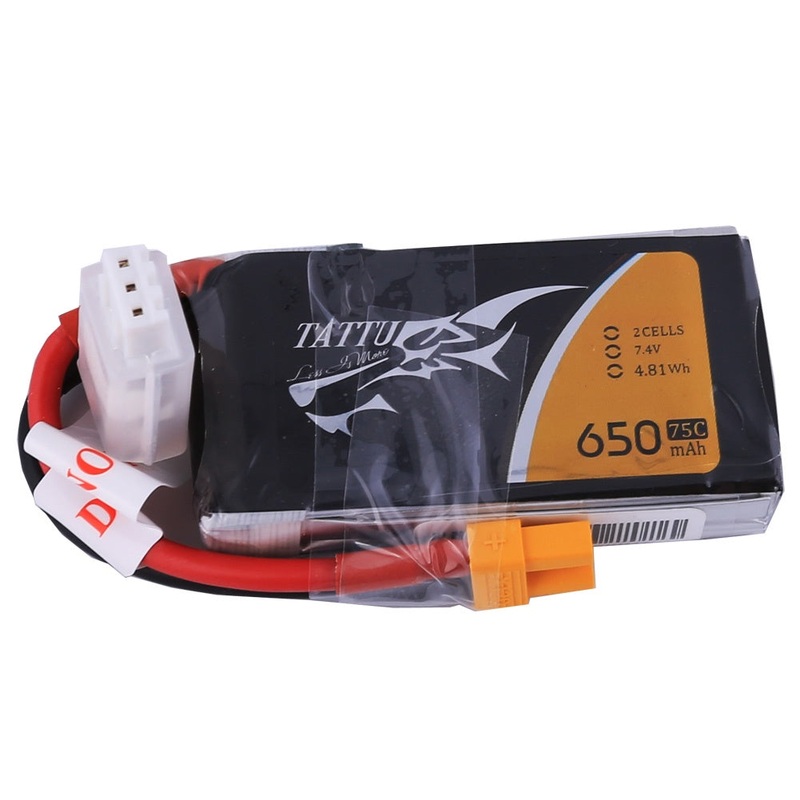 Tattu – 231 – 650mAh 2S1P 7.4V 75C LiPo