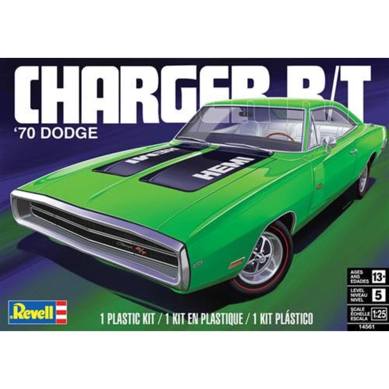1970 Dodge Charger R/T 1/25 Model Car Kit #4561 by Revell