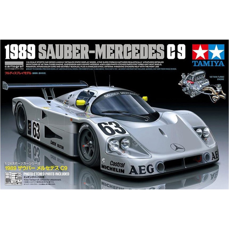 1989 Sauber-Mercedes C9 1/24 #24359 by Tamiya